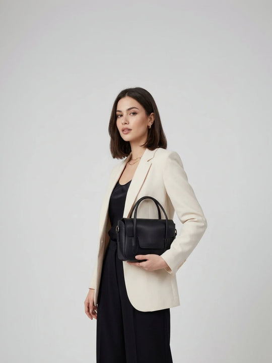 Galata Retro El ve Çapraz Çanta Siyah