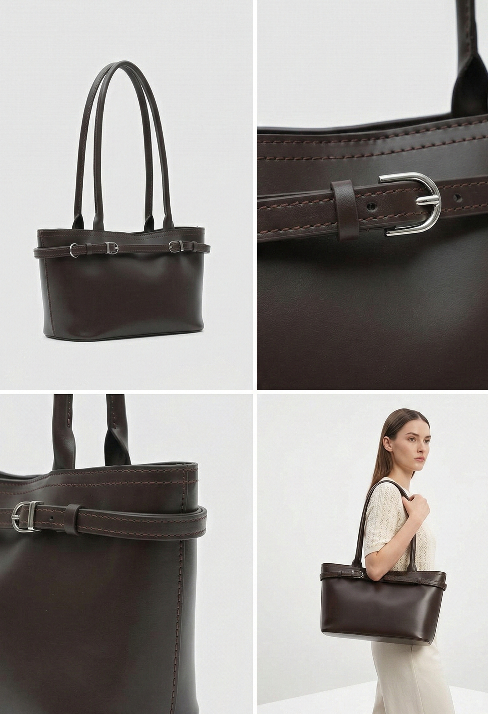 Assos El ve Omuz Çantası Acı Kahverengi