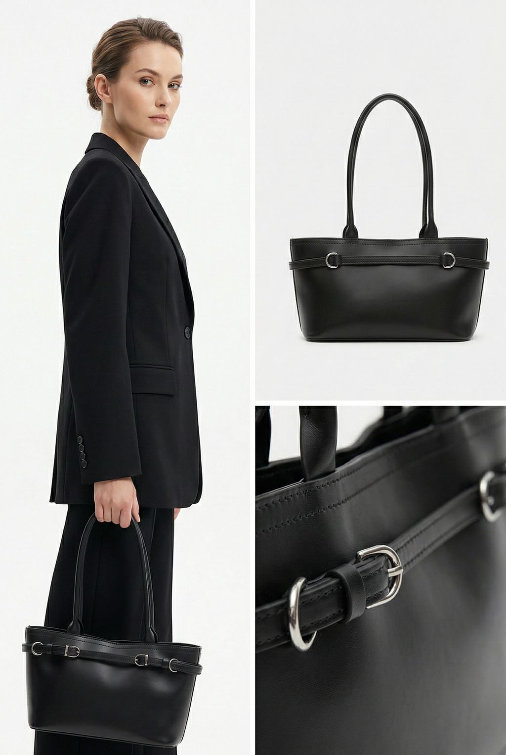 Assos El ve Omuz Çantası Siyah