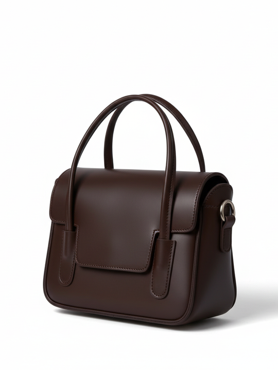 Galata Retro El ve Çapraz Çanta Acı Kahverengi